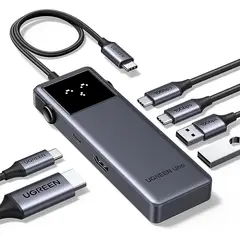 UGREEN - Adaptador Hub 6 En 1 Multi Puertos 10Gbps HDMI 4K@60Hz USB-C USB-A Para Laptop MacBook iPad