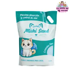 GENERICO - Arena para gatos con cristales sanitarios MISHI SAND de 4 kg