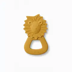 GENERICO - MORDEDOR DE SILICONA CON DISEÑO DE LEÓN AMARILLO GABBIANO