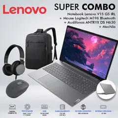 LENOVO - LAPTOP V15 G5 IRL INTEL CORE i7 13620H MEMORIA 16GB DDR5 DISCO 512GB SSD M2