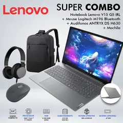 LENOVO - LAPTOP V15 G5 IRL INTEL CORE i7 13620H MEMORIA 8GB DDR5 DISCO 512GB SSD M2