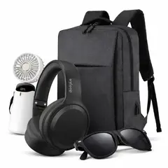 LENOVO - Audifonos Over ear + Mochila Portalaptop + Lentes de Sol + Miniventilador Portatil