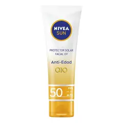 NIVEA - Protector Solar Facial Sun Anti Edad Q10 Fps50+ 50 Ml
