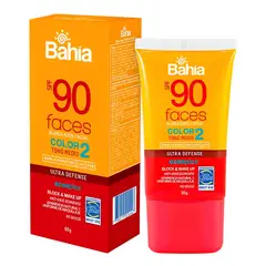 BAHIA - Bloqueador Solar Faces Tono Medio Color 2 Tubo 60g