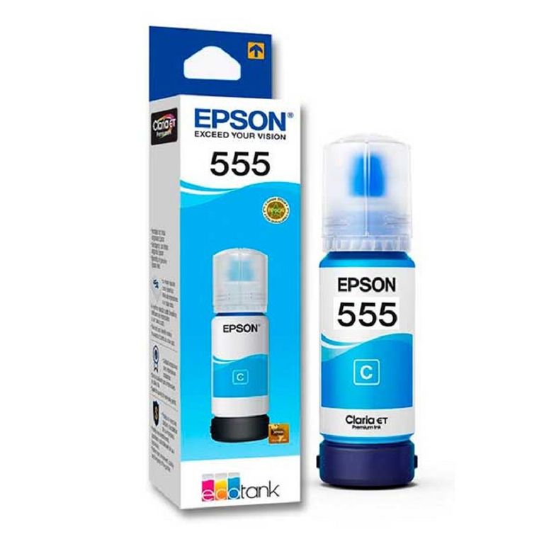 Kit 6 Tinta T555 T554 EcoTank L8160, L8180 Original - 70ml