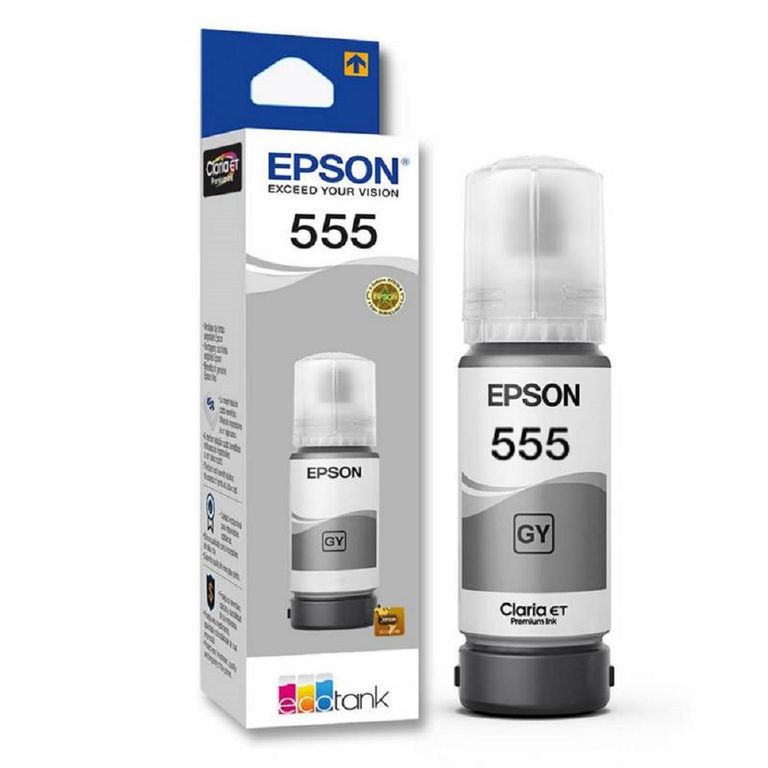Tinta T555 Gris EcoTank L8160, L8180 Original - 70ml