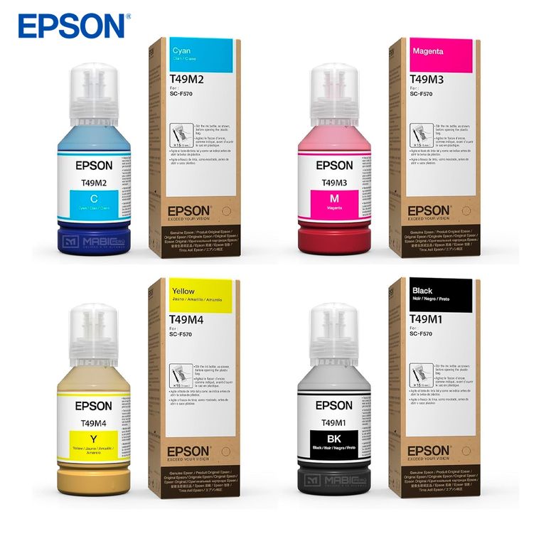 Kit 4 Tinta T49M SC-F170, SC-570, SC-571 Original - 140ml
