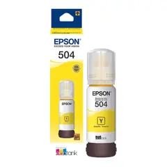 EPSON - Tinta T504 Amarillo EcoTank L14150, L6270, L4370, L6370 Original - 70ml
