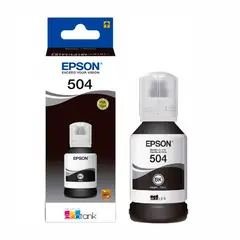 EPSON - Tinta T504 Negro EcoTank L14150, L6270, L4370, L6370 Original - 127ml