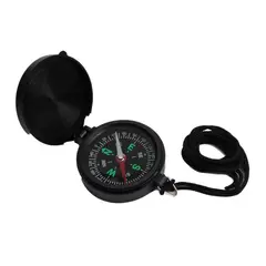 GENERICO - Brujula de Bolsillo Portatil con Tapa Protectora Abatible para Camping Senderismo Supervivencia