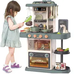 GENERICO - Juguete Set de Cocina para Niñas Armable con Luz y Sonido Verde 43pcs