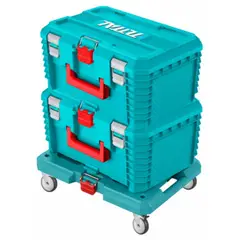 TOTAL - Caja de Herramientas maleta Desmontable 3 en 1 Modular System