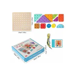 GENERICO - Pasador de Figuras Geométricas de madera