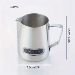 GENERICO - Jarra barista con termómetro integrado 350 ml