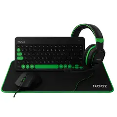NOOZ - Set Gaming 4 en 1 Audifono Mouse Teclado Mousepad