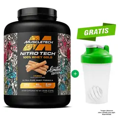 Muscletech - Nitro Tech 100% Whey Gold 2.32 Kg / 2.32 Kilos Sabor Churro