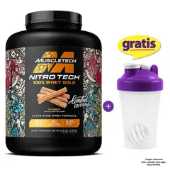 MUSCLETECH - Nitro Tech 100% Whey Gold 2.32 Kg / 2.32 Kilos Sabor Churro