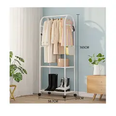 GENERICO - COLGADOR DE ROPA ZAPATERA ELEGANTE CON RUEDAS