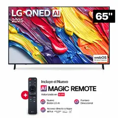 LG - Televisor 65 QNED 4k ThinQ AI 65QNED82ASG