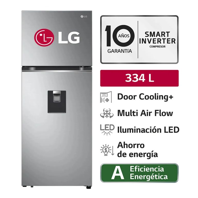 Refrigeradora GT33WPP 334L Top Mount No Frost Plateada