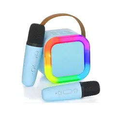 GENERICO - Parlante Karaoke Bluetooth Portátil con 1 Micrófono Inalámbrico Color Rosado