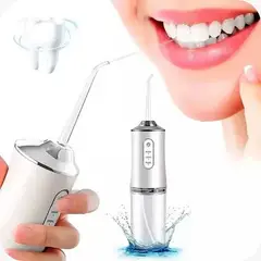 OEM - Irrigador Bucal Portátil Inalámbrico: 3 Modos, 2 Boquillas y Recargable USB para Limpieza Profunda