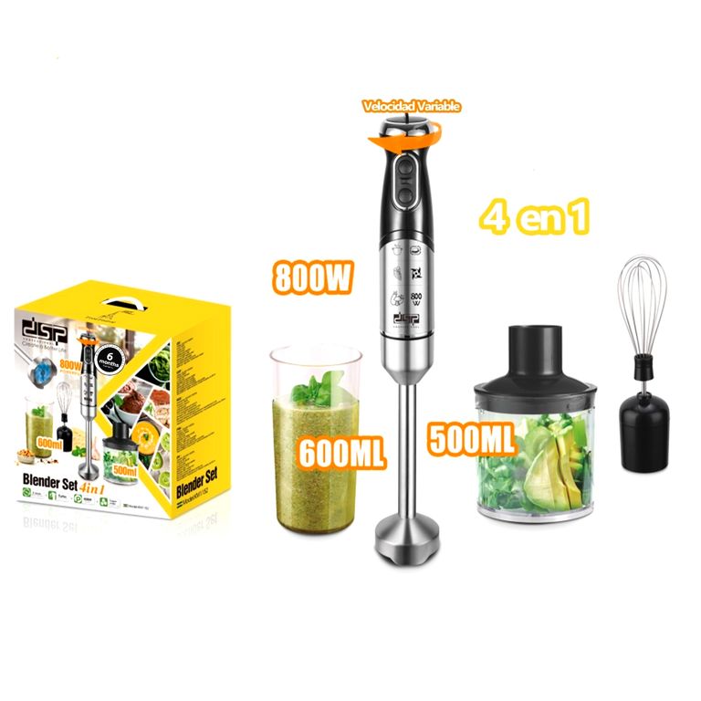 Batidora de Inmersión 4 en 1 800W