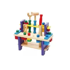 GENERICO - Juego De Herramientas Banco De Trabajo Madera Didáctico