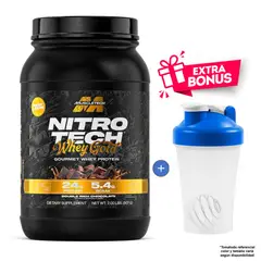 Muscletech - Proteína Nitro tech 100% Whey Gold 907 gr Double Rich Chocolate