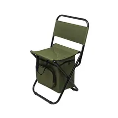 GENERICO - Silla Plegable Verde Portátil con Bolso Organizador