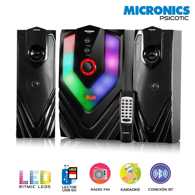 Sistema de Audio MIC S7005KTV PSICOTIC Ritmic LED Karaoke