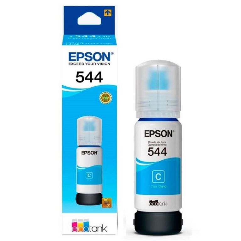 Tinta T544 Cian EcoTank L1250, L3250, L5290, L5590 Original - 65ml