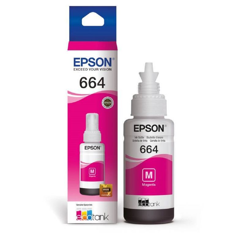 Tinta T664 Magenta EcoTank L200, L300, L350, L1455 Original - 70ml