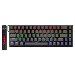 AULA - Teclado Magnético Win68he Black RGB