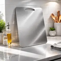 GENERICO - Tabla De Picar Acero Inoxidable 304 40x30 cm 1.2 mm Antibacterial Cocina