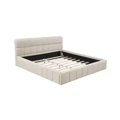 MUEBLES MACRUMO - Cama tapizada Estofa - 1.5PLZ - Personaliza el color