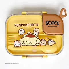 GENERICO - Lonchera Térmica Escolar Acero Inoxidable 1L Diseño Pompompurin Infantil Hermético