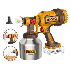 INGCO - Pistola para pintar vaso de aluminio 20v