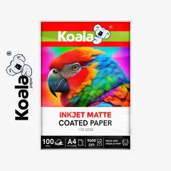 KOALA - Papel Mate 110gr A4 – 100 Hojas