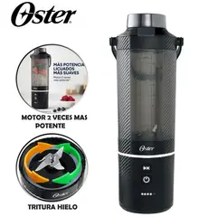 OSTER - Licuadora Portátil GoMAX, 590 ml , para Smoothies, Negro, BLSTGFP-B20