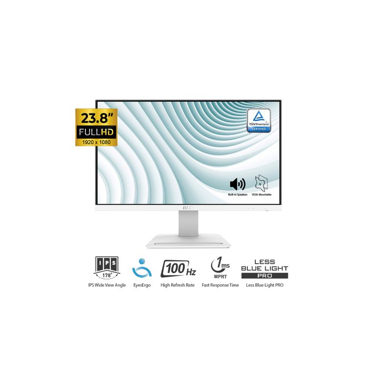 MONITOR PRO MP243XW 23.8" IPS FHD 1920 x 1080 100HZ 1MS Parlante Intergrado BLANCO