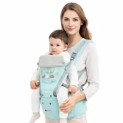 CERDITA - Canguro para Bebe Multifuncional 5 en 1 Verde