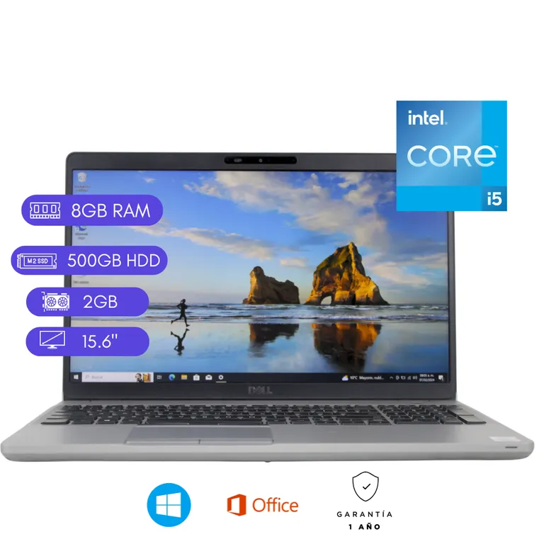 Laptop Reacondicionada Latitude 5511 core i5/10ma - 8GB RAM - 500GB HDD - 2GB VÍDEO