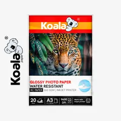 KOALA - Papel Fotográfico Brillante RC 260 GSM A3 – 20 Hojas