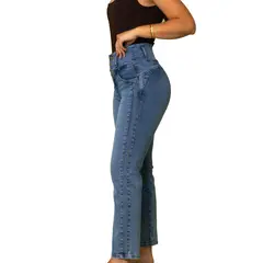 EVOLUTION - JEANS STRAIGHTLEG - MODELO XIU - COLOR CLARO