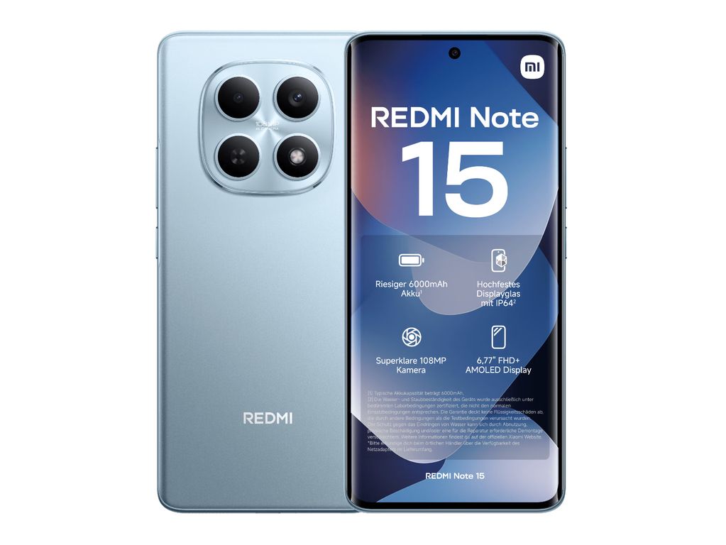 REDMI NOTE 15 - 4G LTE - 6GB RAM 128GB ROM AZUL REGISTRADO