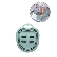 GENERICO - Masajeador Pies Spa Portátil Plegable Celeste