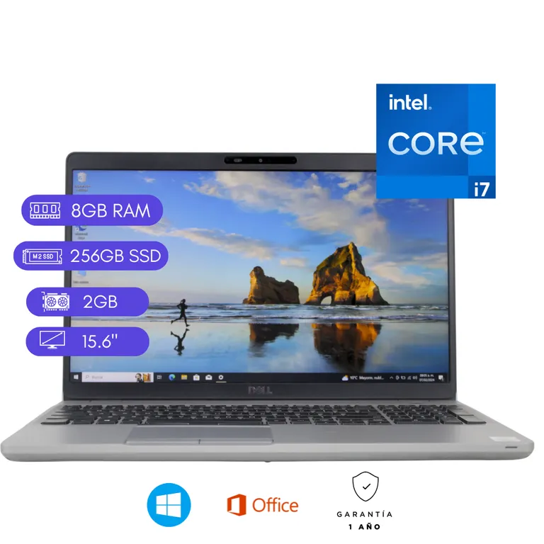 Laptop Reacondicionada Latitude 5511 core i7/10ma - 8GB RAM - 256GB SSD - 2 GB VÍDEO
