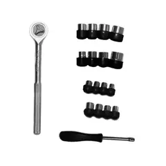 PRETUL - Juego de dados Rachet 3/8" de 21 Piezas-