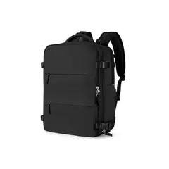 GENERICO - MOCHILA VIAJERA DE CABINA NEGRA USB PORTATIL